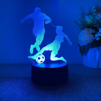 3D Night Light for Football Players - Ideal Gift for Football Enthusiasts, Birthday and Graduation Gifts, Sports themed Desktop
