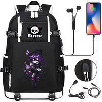New Murder Drones Printed Backpack Student Large Capacity Canvas School Bag Usb Charging Rucksack Uzi N F Schoolbag for Boy Girl