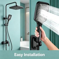High-End Handheld Shower Head with Enhanced Water Pressure Dense Nozzles for Full Body Coverage - Premium Shower Experience
