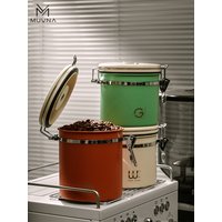 MUVNA Coffee Bean Storage Canister-Large 8/17/26oz,Beans Container with Date-Tracker,CO2-Release Valve-Ideal Coffee Lovers Gifts