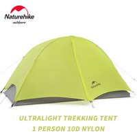 Naturehike Star Trail Ultralight Trekking Tent 10D Nylon Camping Hiking Waterproof Backpacking Tent Free Standing 1 Person Tents