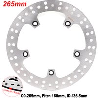 265mm Rear Brake Disc Rotor For BMW S1000XR 2015-2020, R1200GS ADV R RT S ST 2004-2013, R9t R nineT R900RT, HP2 K1200 K1300 R/S