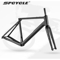 Spcycel G068 Aero Carbon Gravel Frame T47 BB UDH Hanger Full Hidden Cable Gravel Bike Frameset