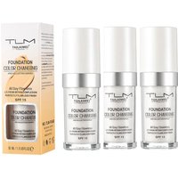 Fond de teint à couleur changeante, fond de teint liquide à température, mélange naturel, fond de teint hydratant, maquillage imperméable, 1/2/3 pièces