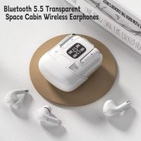 DX16 Bluetooth Wireless Earphones Transparent Space Cabin Rechargeable 20m Wireless Distance Intelligent CVC Noise Reduction