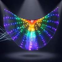 LED Butterfly Wings Cloak Costume With Neon Light For Belly Dance Stage Performance Show Dancers