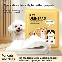 100 pieces of large puppy and kitten training mat, toilet urine super absorbent pet cat and dog mat 25X30cm