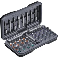 Ratchet Screwdriver Set with 40 Magnetic Drill Bits Rotatable Ratchet Handle Multifunctional Screwdriver Set DIY Work Hand Tool