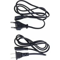 1m EU US AC Power Cable 2pin IEC C7 Power Extension Cord For PSP PSV PS2 PS3 Portable Radio Laptop CD Player