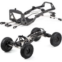 High Clearance Carbon Fiber LCG Chassis Kit Suspension Link Set Capra Portal Axle ESC Battery Servo Mount Plate