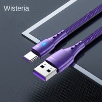 Fast Charging Data Cable Suitable for Huawei Apple Honor Oppo Xiaomi Vivo Android Mobile Phone Charging Cable with Light
