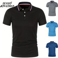 Summer Men Office Business Polo Shirt Spring Pure Solid Casual Short Sleeve Golf Shirt 2024 Breathable Unisex Shirt Dropshipping