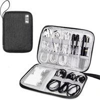 Portable Waterproof Organizer Electronic Accessory Organizer Bag Phone Cable USB OTG Data Cable Charger Plug Travel Storage Bag
