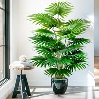 55-84-105cm/41.33in Artificial fan leaf tropical plant large fake palm office home holiday decoration