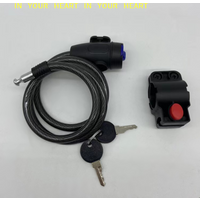 【X】Universal Motorcycle Lock Anti-Theft Belt 2 Keys For Bike Safety Steel Rope Cable Portable Electric Vehicle Lock Cable Lock