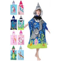 Kids Boys 1-5 Years Old Bathrobe Newborn Towel for Kids Shark Dress Up Kids Poncho Cape Kids Beach Towel Poncho Hooded Baby