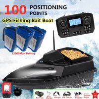 500M Fixed Speed Cruise Smart Remote Control Bait Boat 2KG Load 100 GPS Return Trawl High Speed Waterproof Rc Fishing Bait Boat