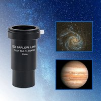 All Metal 5x Barlow Eyepiece Lens Astronomical Telescope Plosser 1.25 Inch /31.7mm Telephoto Eyepiece High Times