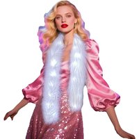 Women LED Scarf Rave Concert Flashing Luminous Scarf Bar Club Dance Show Performance Costume Accessories