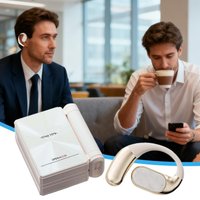 Wireless Earbuds with Earhooks Noise Cancelling Headset Double-Fold Case Waterproof Workout Earbuds for Running Sports Gym Work
