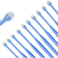 10PCS Disposable Dental Applicator Sticks - Adhesive Tips for Crown/Veneer Cement, Porcelain Restoration Brush Tools