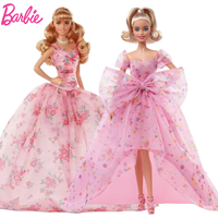 Original Mattel Barbie Birthday Wishes Dolls for Girls Collector Princess Kids Toys for Children Birthday Brand Christmas Gifts