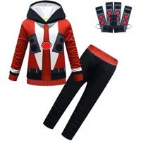 Skibidi Toilet Costume Speaker Man Titan Speakerman Costume Cosplay Halloween Hoodie Pants Boy Tracksuit Sports Suit