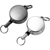 1/2/5/10/20 PCS Rope Mini Telescopic Key Chain High Elasticity Super Practicality Outdoor Key Ring Return Retractable Keychain