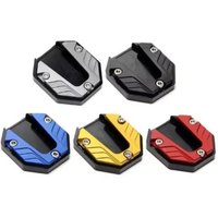 Aluminum Alloy Motorcycle Bike Extension Foot Pad Support Plate Kickstand Extender Foot Side Stand Scooter Motorbike Accessories