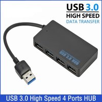 High Speed USB 3.0 Hub 4 Ports HUB Adapter Data Cable Splitter Expander Support Multi Systems Plug and Play Multi USB Adapter