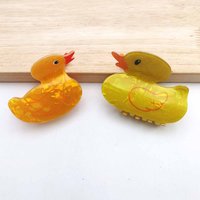 1 PCS NEW Cute Little Yellow Cole Duck Hair Claw Creative Design Acrylic Hair Claw Clips Hair Accessories for Women Girls