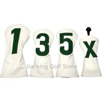 Golf Simplicity Number Embroidery Head cover Driver Head Covers Fairway Wood Head Covers Hybrid Head Covers Putter Cover