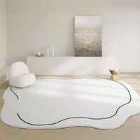 VIKAMA Simple And Irregular Living Room Carpet, Plush Absorbent Sofa Carpet, Large Bedroom Carpet, Home Decoration