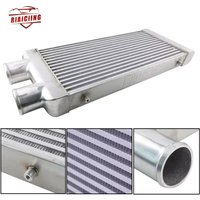 3'' I/O 600 x 300 x 76 Same Side Mount Turbo Intercooler Aluminum Plate Radiator Kit Engine Parts Cooling System