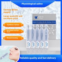 JUSTLANG Medical Nasal Cleaning Saltwater Nebulization Normal Saline Cleaning Solution 5ML*20 Pack Sodium Chloride Saline
