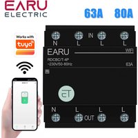 Three Phase WIFI Circuit Breaker Smart Time Timer Relay Switch Voice Remote Control by Tuya App Smart House Alexa Google Home