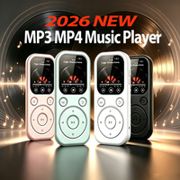 Nouveau lecteur MP3 Bluetooth 2026, interface Type-C, version Bluetooth 5.4, carte mémoire extensible, lecteur de musique, enregistrement FM, livre électronique