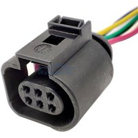 1/5/10 Set 6-Pin Waterproof Wire HarnessConnector For Position Sensor Throttle Valve Plug Audi VW Plug Socket 1J0973713 0090-677