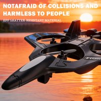 L101 2.4Ghz Kids RC Plane with LED Lights, Hovering, Tumbling, Vertical Take-off & Landing Aircraft Model