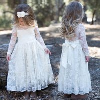 Princes Girls Lace Dresses Baby Kids Flower Girl Wedding Party Dress Clothes Vestidos Costume Children Clothing For 2-12 Years