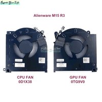 0D1X38 0TG9V0 CPU GPU Cooling Fans For Dell For Alienware M15 R3 M15 R4 Laptop Fan Cooler Radiator D1X38 TG9V0 EG50061S1-C080