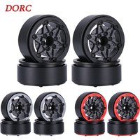 4 Pcs Machined Carbon Fibre 1.9 Inch Beadlock Wheel Rim Hub for 1/10 RC Crawler Car SCX10 TRX4 VS4-10 Cheater Rigs 1.9S LCG DIY