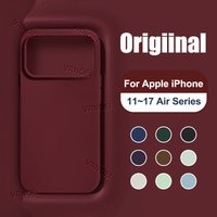 Luxury Frosted Feeling Case For iPhone 17 14 12 11 13 15 16 Pro Max Plus 17 Air Solid Color Business Minimalis Shockproof Cover