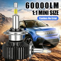 Carlke H7 LED Lights Bulbs 120W 60000LM H4 LED Headlights Canbus H11 H1 H8 LED Headlights Car Turbo Lamps 6500K 12V Automobile