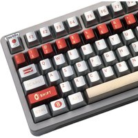 Metal Texture Keycaps 115 Keys Cherry Profile PC Metallic Paint Coating Process Keyboard Caps Red White Machine Game Keycap
