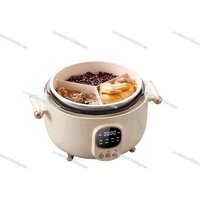 220V Household Ceramic Glaze Pressure Cooker Mandarin Duck Gallbladder Double Gallbladder One Pot Three Purpose