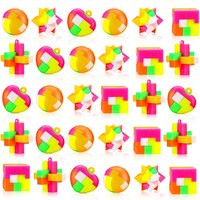 10-30PC Creative Special-shaped Assembled Ball Keychain Pendant Birthday Wedding Carnival Celebration Classroom Party Gift Prize
