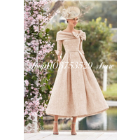 Fashion Mother of the Bride Dress 2025 O Neck Chiffon Beaded Applique Custom Wedding Guest Dress فساتين للمناسبات الخاصة