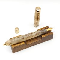 ADMOK 28 Fountain Pen Acrylic Body Press Filling System BOCK Schmidt EF/F/M Nib Smooth Calligraphy Pen for Business Gift Office
