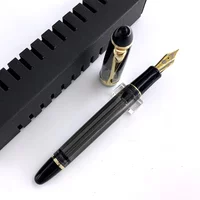 YONGSHENG 699 Translucent Vaccum Fountain Pen Filling EF 0.38mm/F 0.5mm Nib School Office Supplies Stationery Gift For Writing
